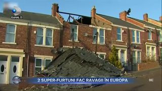 Doua super-furtuni fac ravagii in Europa