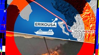 VIDEO | Incendiu pe un feribot grec în Marea Ionică: 288 de persoane se aflau la bord, inclusiv 29 de români. Anunțul oficial al MAE