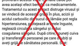 Avertisment privind dezinformarea cu zeci de mii de distribuiri de paginile de socializare: „Apa cu lămâie protejează împotriva COVID-19″
