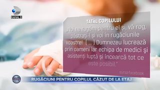 Rugaciuni pentru copilul cazut de la etaj