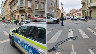 Un bătrân s-a stins din viață sub ochii neputincioși ai trecătorilor, pe o stradă din Arad. Două maşini s-au lovit într-o intersecţie, accidentând mortal pensionarul