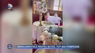 Aranjamenele pentru botez, tot mai pompoase