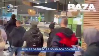 Rușii se grăbesc să golească conturile