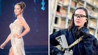Miss Ucraina 2015 a renunțat la haine scurte, a luat arma și a intrat pe câmpul de luptă. Anastasiia Lena își apară patria