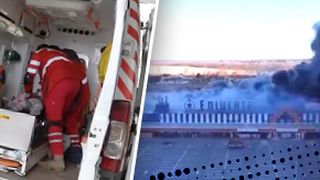 VIDEO | Scene șocante: o copilă de șase ani a pierit în brațele tatălui său. Cei doi erau la cumpărături, într-un supermarket bombardat de ruși