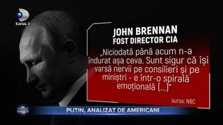 Putin, analizat de americani