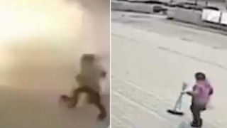 O rachetă rusească a explodat în fața unei ucrainence. Imagini șocante din Kiev