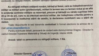 Primăria Capitalei face lista cu oamenii mobilizați &icirc;n caz de război. Vizați sunt toți bărbații &icirc;ntre 20 și 35 de ani
