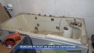 Buncăre pe post de spații de depozitare