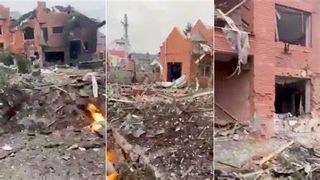 Imnul Ucrainei a fost interpretat în centrul Kievului, în timp ce rușii înaintau spre Capitală