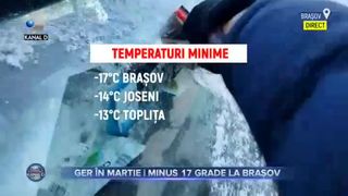 Ger &icirc;n Martie - Minus 17 grade la Brașov