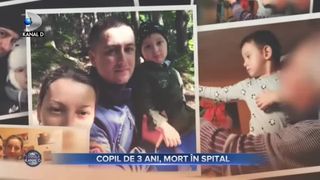 Copil, de trei ani, mort în spital