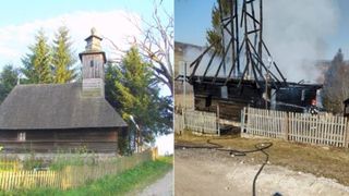 O biserică de lemn din Arad, care datează din anul 1724, a ars &icirc;n &icirc;ntregime &icirc;ntr-un incendiu