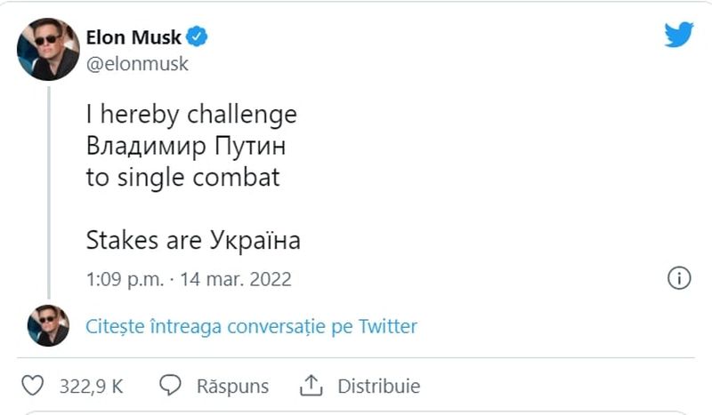 Elon Musk vs. Vladimir Putin: Cine ar câştiga o astfel de confruntare?