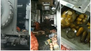 Ce ,,dietă" au soldații ruși aflați pe front în Ucraina. Descoperirea de groază a ucrainenilor făcută într-o bucătărie mobilă abandonată de inamici
