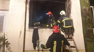 Apartament în flăcări, în centrul orașului Buzău