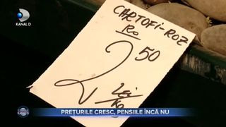 Prețurile cresc, pensiile &icirc;ncă nu