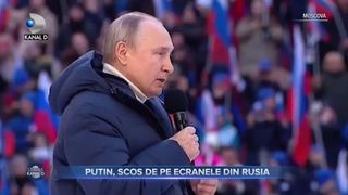 Putin, scos de pe ecranele din Rusia