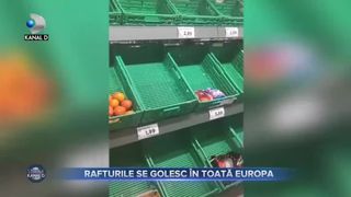 Rafturile se golesc &icirc;n toată Europa
