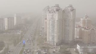 Kievul, sub fum gros, încă de la primele ore ale dimineții