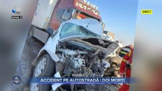 Accident pe autostradă - doi morți