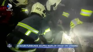 Atacuri furibunde asupra marilor orașe din Ucraina