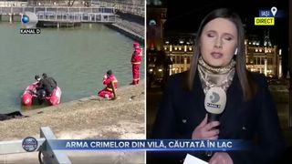 Arma crimelor din vilă, căutată în lac
