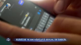 Elevă de 16 ani hărțuită de dascăl