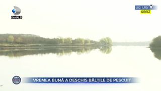 Vremea bună a deschis bălțile de pescuit