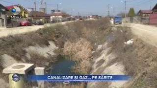 Canalizare și gaz... pe sărite