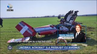 Iacarul acrobat s-a prabusit cu avionul