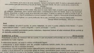 EDU.ro Subiecte simulare BAC 2022 Rom&acirc;nă