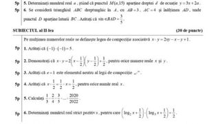 Subiecte simulare BAC 2022 Matematică M1, M2, M3 şi M4. Baremul de corectare, pe EDU.ro