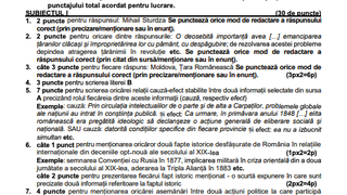 barem simulare istorie