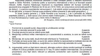 Subiecte istorie BAC 2022