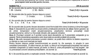 Subiecte Geografie simulare BAC 2022. Toate rezolvările corecte pentru proba la alegere a profilului