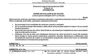 Subiecte Informatică simulare BAC 2022. Cum se rezolvă subiectele?