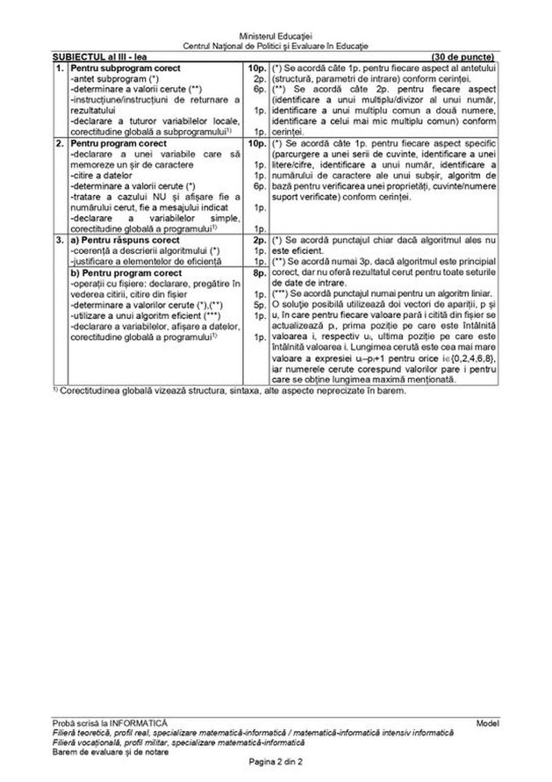 Subiecte Informatică simulare BAC 2022. Cum se rezolvă subiectele?