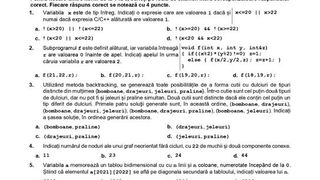 Subiecte Informatică simulare BAC 2022. Cum se rezolvă subiectele?
