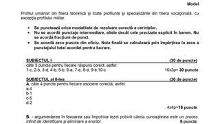 Subiecte Psihologie, Filosofie şi Logică simulare BAC 2022: Baremul de corectare, pe EDU.ro