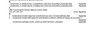 Subiecte Psihologie, Filosofie şi Logică simulare BAC 2022: Baremul de corectare, pe EDU.ro