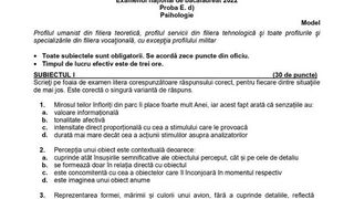 Subiecte Psihologie, Filosofie şi Logică simulare BAC 2022: Baremul de corectare, pe EDU.ro