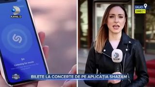 Bilete la concerte de pe aplicația Shazam