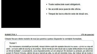 Subiecte Rom&acirc;nă simulare Evaluare Naţională 2022