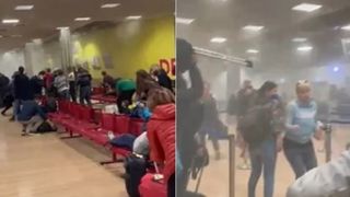 VIDEO - Panică pe aeroport în Italia. O bucată din tavan s-a prăbușit din cauza rafalelor puternice de vânt