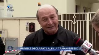 Primele declarații ale lui Traian Băsescu