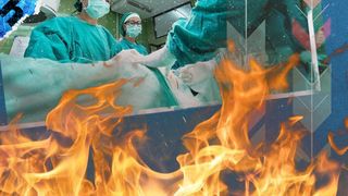 VIDEO - Șocant: Un pacient a luat foc pe masa de operație, la Spitalul Județean Timișoara