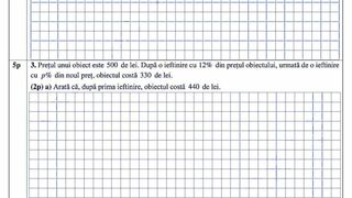 Subiecte Matematică simulare Evaluare Naţională 2022