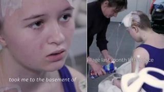 O copilă de 13 ani a supraviețuit după ce o bucată de metal i s-a înfipt în cap. Scene șocante din Ucraina