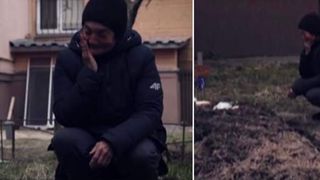 O ucraineancă și-a îngropat soțul în curtea blocului. Imagini tragice după masacrul din Bucha